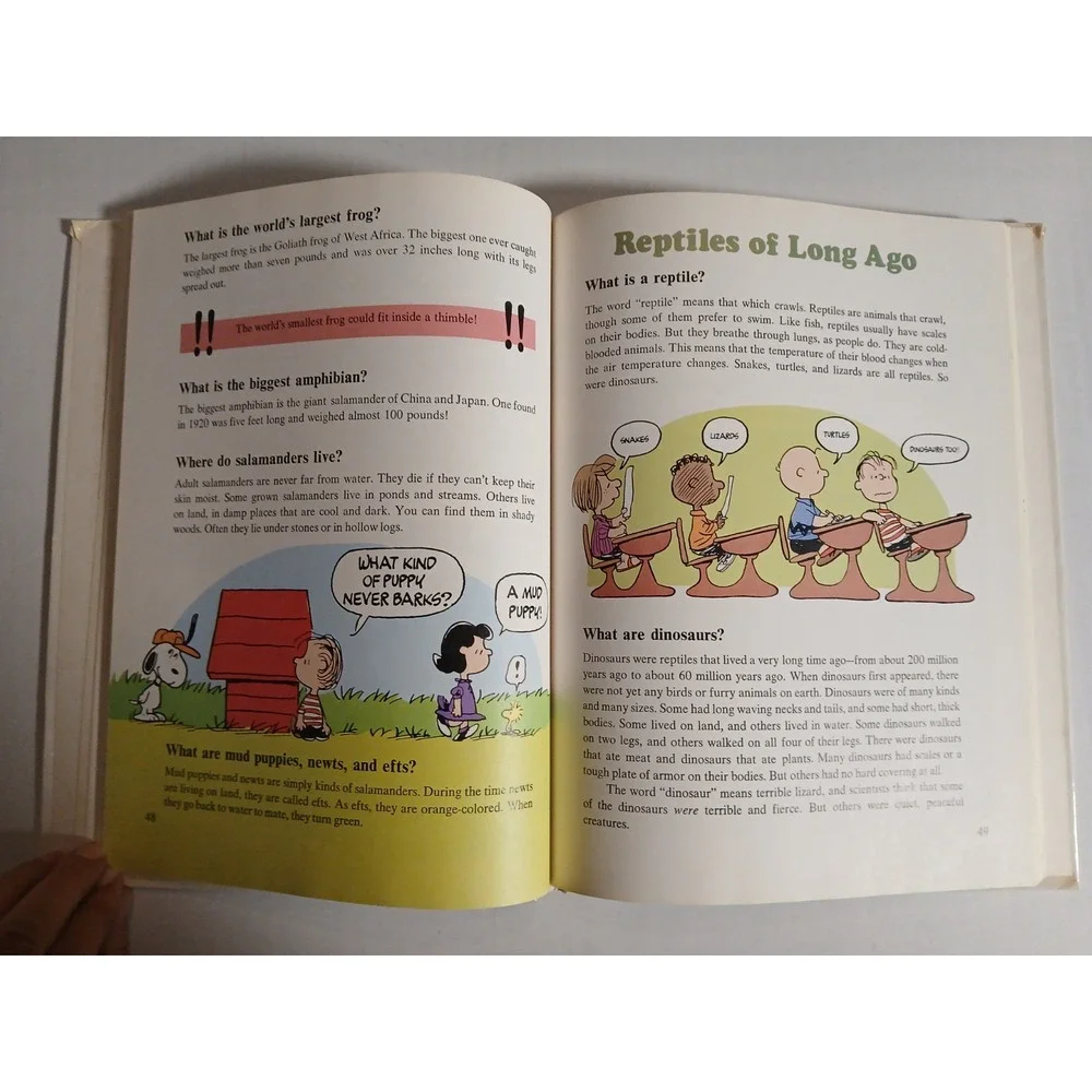 Charlie‎ Brown's Super Book of Questions and Answers 1976 Hard Back Book